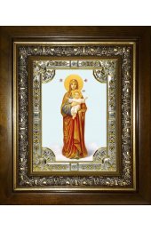 Икона Божьей Матери Благодатное Небо, 18x24 см, со стразами, в деревянном киоте, арт вк-5699