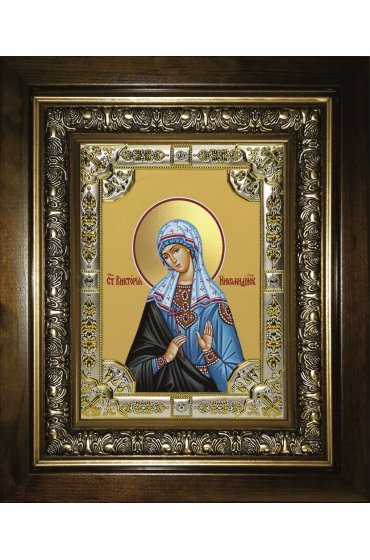 Икона Виктория Никомидийская, 18x24 см, со стразами, в деревянном киоте, арт вк-5702