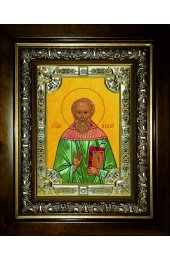 Икона Иулий (Юлий) Мирмидонянин, 18x24 см, со стразами, в деревянном киоте, арт вк-5709