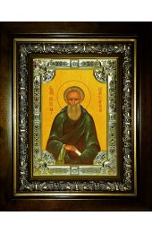 Икона Кирилл Белоезерский, 18x24 см, со стразами, в деревянном киоте, арт вк-5711