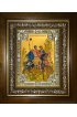 Икона Борис и Глеб благоверные, 18x24 см, со стразами, в деревянном киоте, арт вк-5720