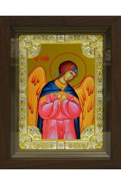 Икона Архангел Селафиил, 18x24 см, со стразами, в деревянном киоте, арт вк-5731