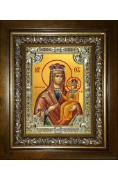 Икона Божья Матерь Рудневская, 18x24 см, со стразами, в деревянном киоте, арт вк-5744