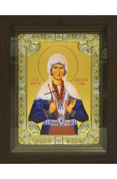 Икона Злата, 18x24 см, со стразами, в деревянном киоте, арт вк-649