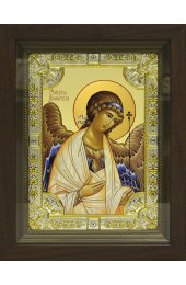 Икона Ангел Хранитель ВК, 18x24 см, со стразами, в деревянном киоте, арт вк-654
