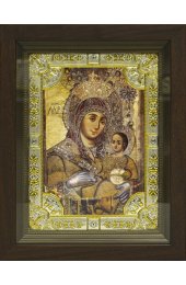 Икона Божья Матерь Вифлеемская, 18x24 см, со стразами, в деревянном киоте, арт вк-669