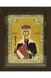 Икона Елена, 18x24 см, со стразами, в деревянном киоте, арт вк-697