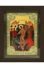 Икона Воскресение, 18x24 см, со стразами, в деревянном киоте, арт вк-777