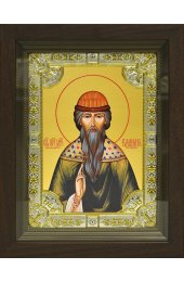 Икона Вадим Персидский, 18x24 см, со стразами, в деревянном киоте, арт вк-811