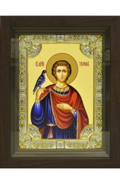 Икона Трифон, 18x24 см, со стразами, в деревянном киоте, арт вк-817