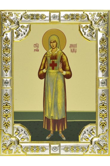 Икона Аполлинария Тупицына, 18 х 24, со стразами, арт вк-512