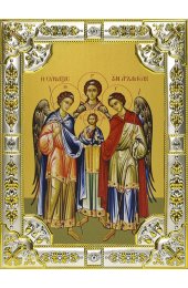 Икона Архангелы Михаил, Гавриил и Рафаил, 18 х 24, со стразами, арт вк-518