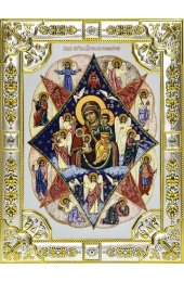 Икона Божья Матерь Неопалимая Купина, 18 х 24, со стразами, арт вк-533