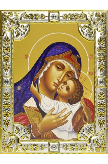 Икона Божьей Матери Умиление, 18 х 24, со стразами, арт вк-535