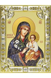 Икона Божьей Матери Неувядаемый Цвет, 18 х 24, со стразами, арт вк-537