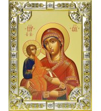 Икона Божьей Матери Троеручица, 18 х 24, со стразами, арт вк-539