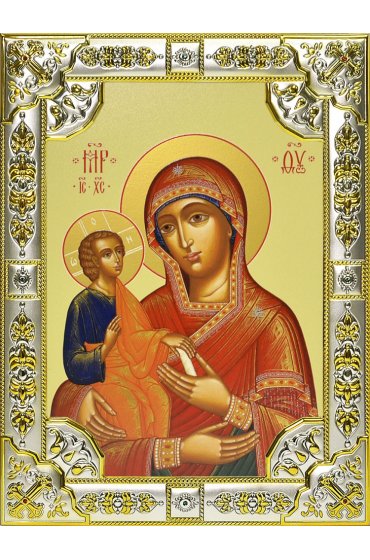 Икона Божьей Матери Троеручица, 18 х 24, со стразами, арт вк-539