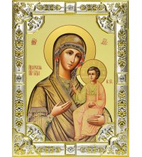 Икона Божьей Матери Иверская, 18 х 24, со стразами, арт вк-543