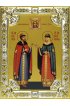 Икона Петр и Феврония, 18 х 24, со стразами, арт вк-544