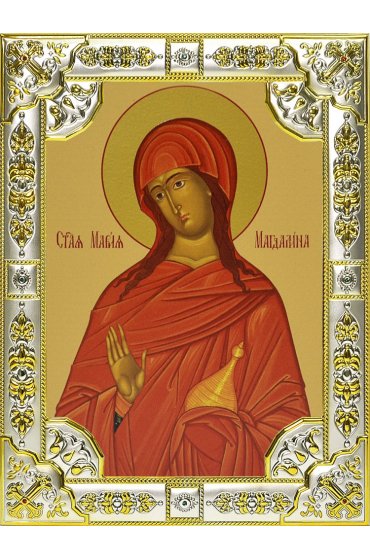 Икона Мария Магдалина, 18 х 24, со стразами, арт вк-550