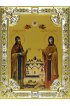 Икона Петр и Феврония благоверные, 18 х 24, со стразами, арт вк-566