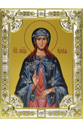 Икона Иулия (Юлия) мученица, 18 х 24, со стразами, арт вк-585