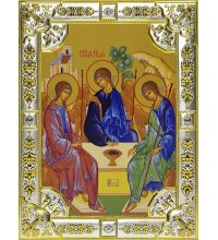 Икона Святая Троица, 18 х 24, со стразами, арт вк-721