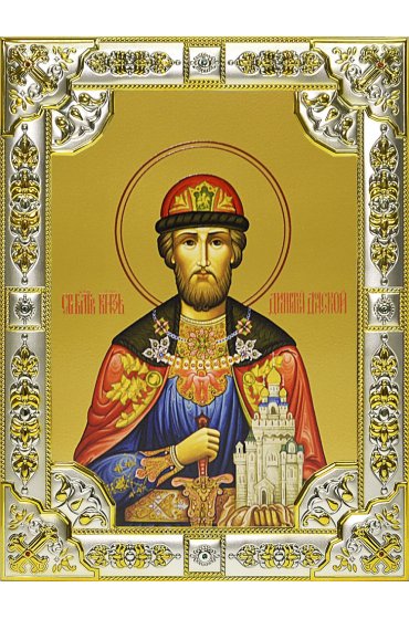 Икона Димитрий Донской, 18 х 24, со стразами, арт вк-726