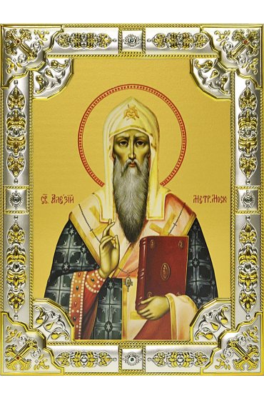 Икона Алексий, митрополит Московский, 18 х 24, со стразами, арт вк-605