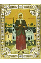 Икона Ксения Петербуржская, 18 х 24, со стразами, арт вк-612