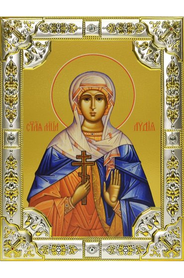 Икона Лидия Иллирийская, 18 х 24, со стразами, арт вк-703