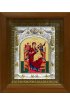 Икона Божья Матерь Всецарица, 14x18 см, в деревянном киоте 20х24 см, арт вк-399