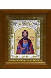 Икона Ярослав Мудрый, 14x18 см, в деревянном киоте 20х24 см, арт вк-404