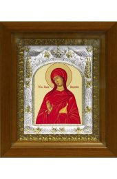 Икона Мария Магдалина равноапостольная, мироносица, 14x18 см, в деревянном киоте 20х24 см, арт вк-407