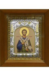 Икона Тимофей апостол, 14x18 см, в деревянном киоте 20х24 см, арт вк-410