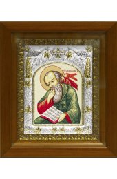 Икона Иоанн Богослов, 14x18 см, в деревянном киоте 20х24 см, арт вк-421