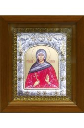 Икона Валерия мученица, 14x18 см, в деревянном киоте 20х24 см, арт вк-438