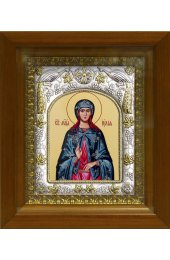 Икона Иулия (Юлия) мученица, 14x18 см, в деревянном киоте 20х24 см, арт вк-443