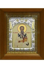 Икона Дионисий Ареопагит, 14x18 см, в деревянном киоте 20х24 см, арт вк-447