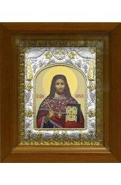 Икона Платон священномученик, 14x18 см, в деревянном киоте 20х24 см, арт вк-449