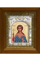 Икона Надежда мученица, 14x18 см, в деревянном киоте 20х24 см, арт вк-451
