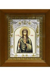 Икона Любовь мученица, 14x18 см, в деревянном киоте 20х24 см, арт вк-459