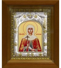 Икона Наталия Никомидийская, 14x18 см, в деревянном киоте 20х24 см, арт вк-461