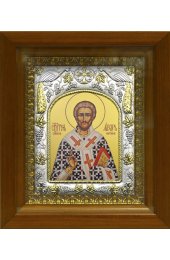 Икона Лазарь Четверодневный, Китийский, епископ, 14x18 см, в деревянном киоте 20х24 см, арт вк-503