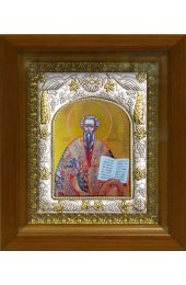 Икона Лев Катанский, 14x18 см, в деревянном киоте 20х24 см, арт вк-504