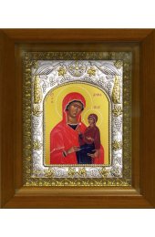 Икона Анна, мать Пресвятой Богородицы, 14x18 см, в деревянном киоте 20х24 см, арт вк-505