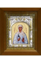 Икона Валентина Минская блаженная, 14x18 см, в деревянном киоте 20х24 см, арт вк-470