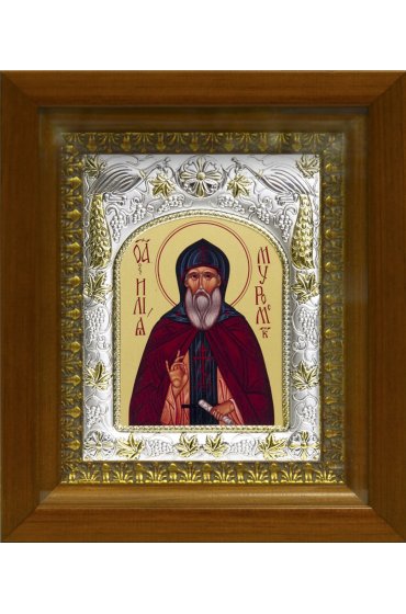Икона Илия (Илья) Муромец, 14x18 см, в деревянном киоте 20х24 см, арт вк-471