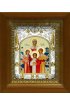 Икона Вера, Надежда, Любовь и их матерь София, 14x18 см, в деревянном киоте 20х24 см, арт вк-481