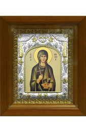 Икона Параскева Римская, 14x18 см, в деревянном киоте 20х24 см, арт вк-482